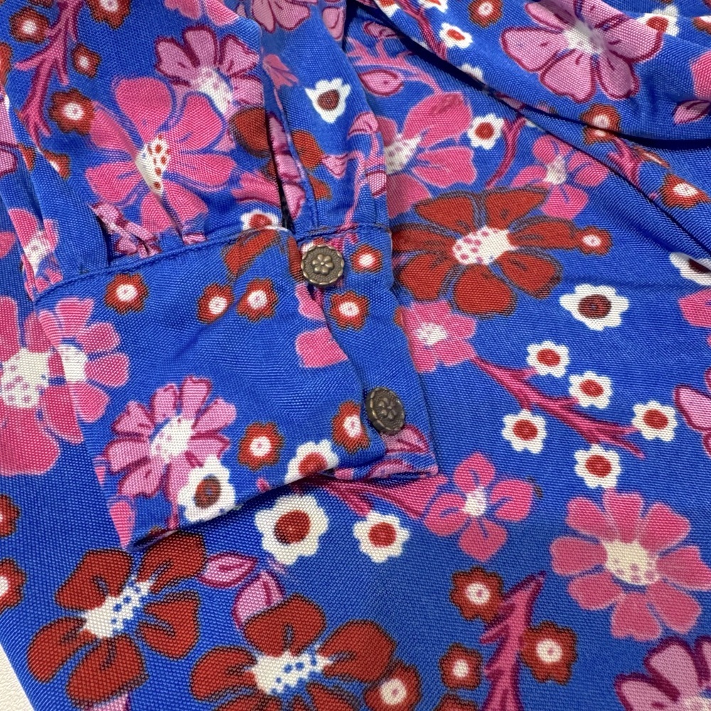 Free People Daisy Jane Botanical Combo Floral Print Mini Dress Size Medium‎ - Picture 5 of 8